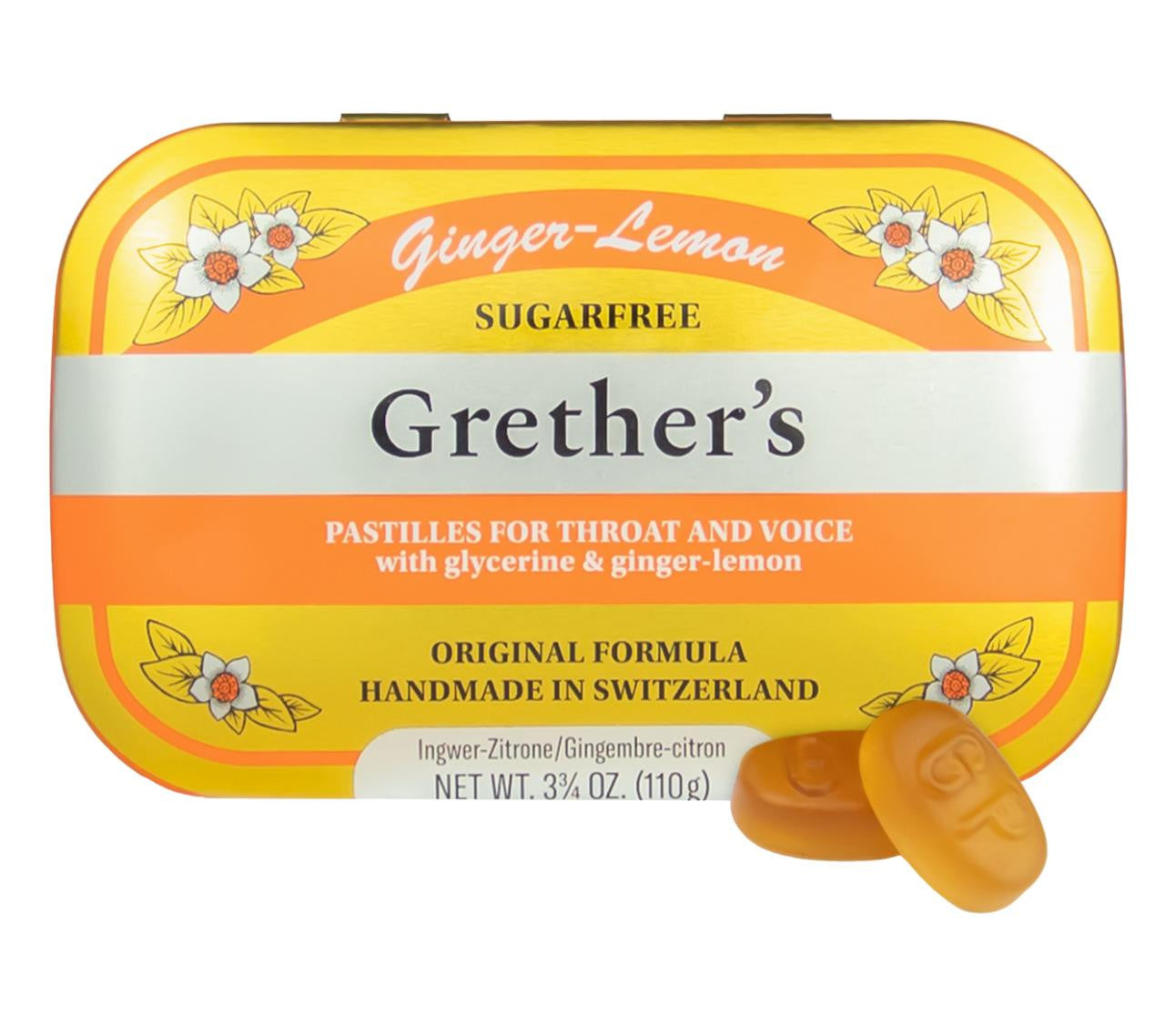 Grether's Pastilles Sugarfree Ginger Lemon – Grether's USA