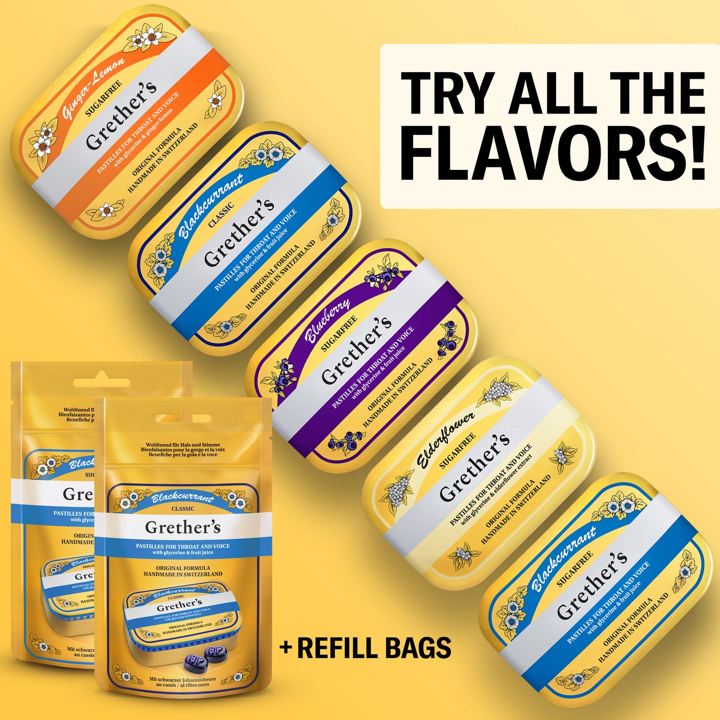 Sugarfree Ginger Lemon - Grether's USA